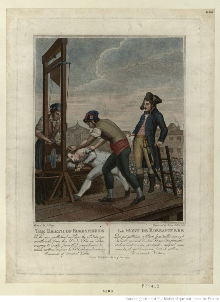 giacomo beys la mort de robespierre