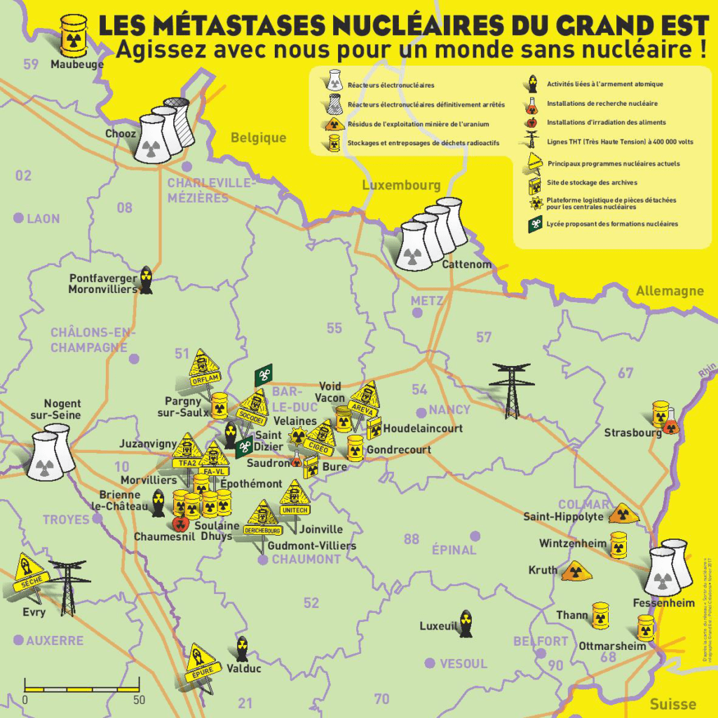 sites nucleaires du grand est