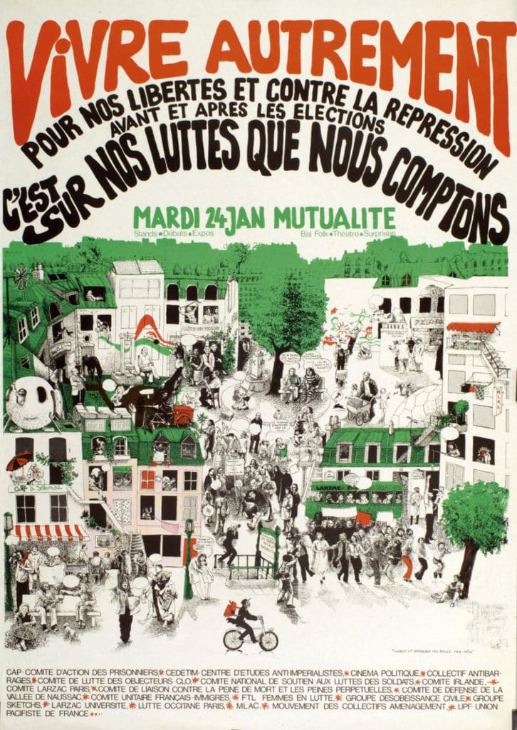 affiche ancienne vivre autrement