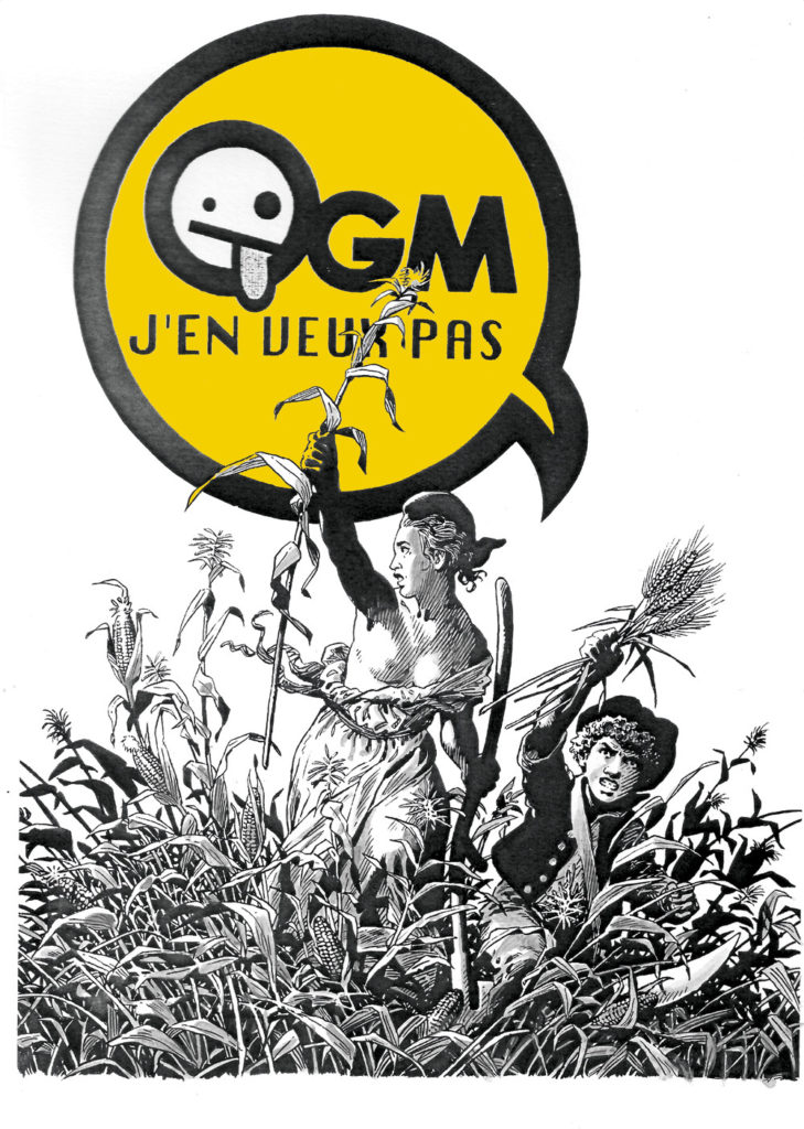 dessin contre les ogm