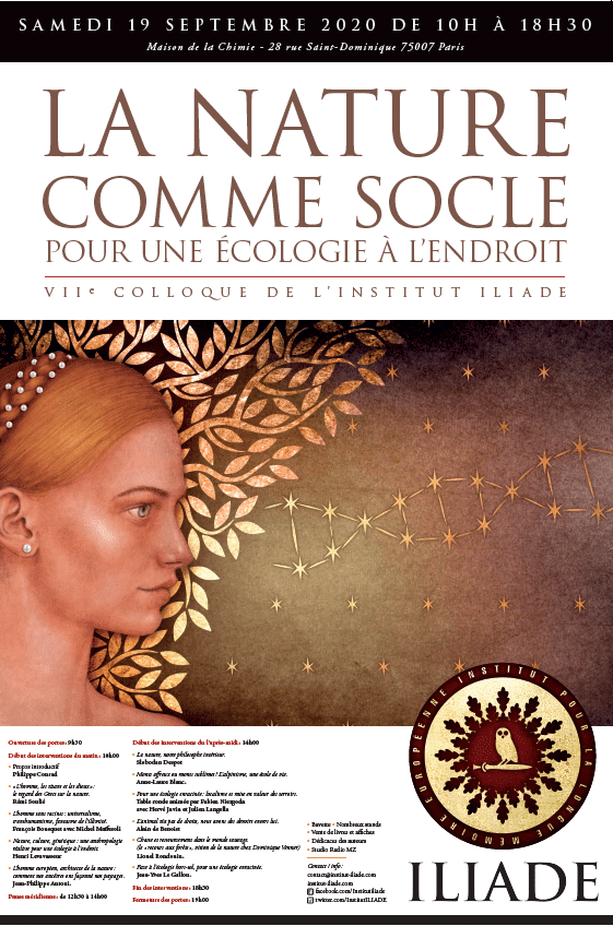 affiche du colloque la nature comme socle