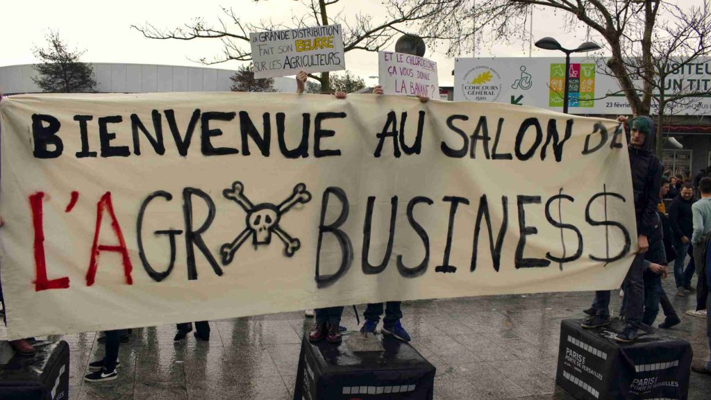 Photographie manifestation contre la FNSEA