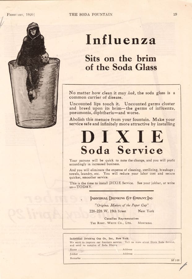 publicite dixie soda service