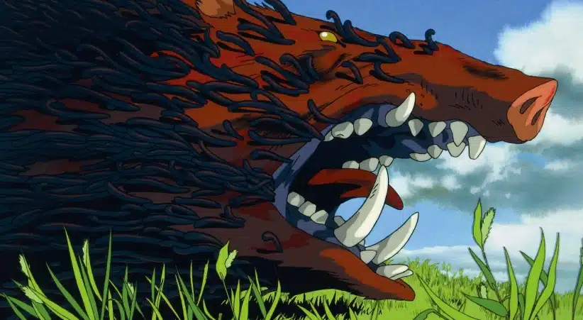 le dieu sanglier dans princesse mononoke