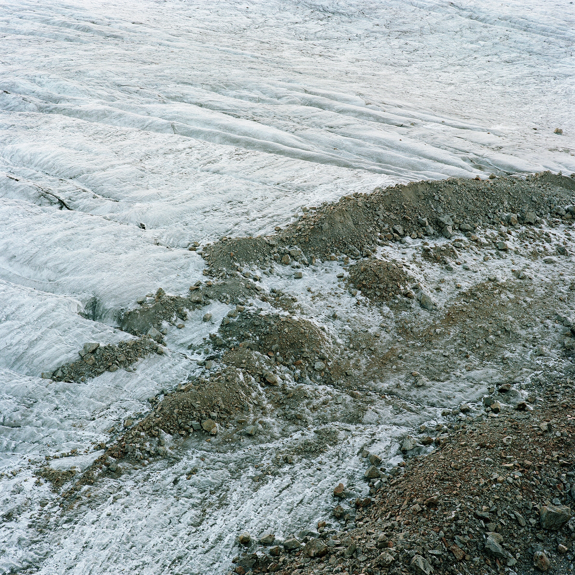 Le glacier de la Girose, dans le massif de la Meije à proximité de la Grave.