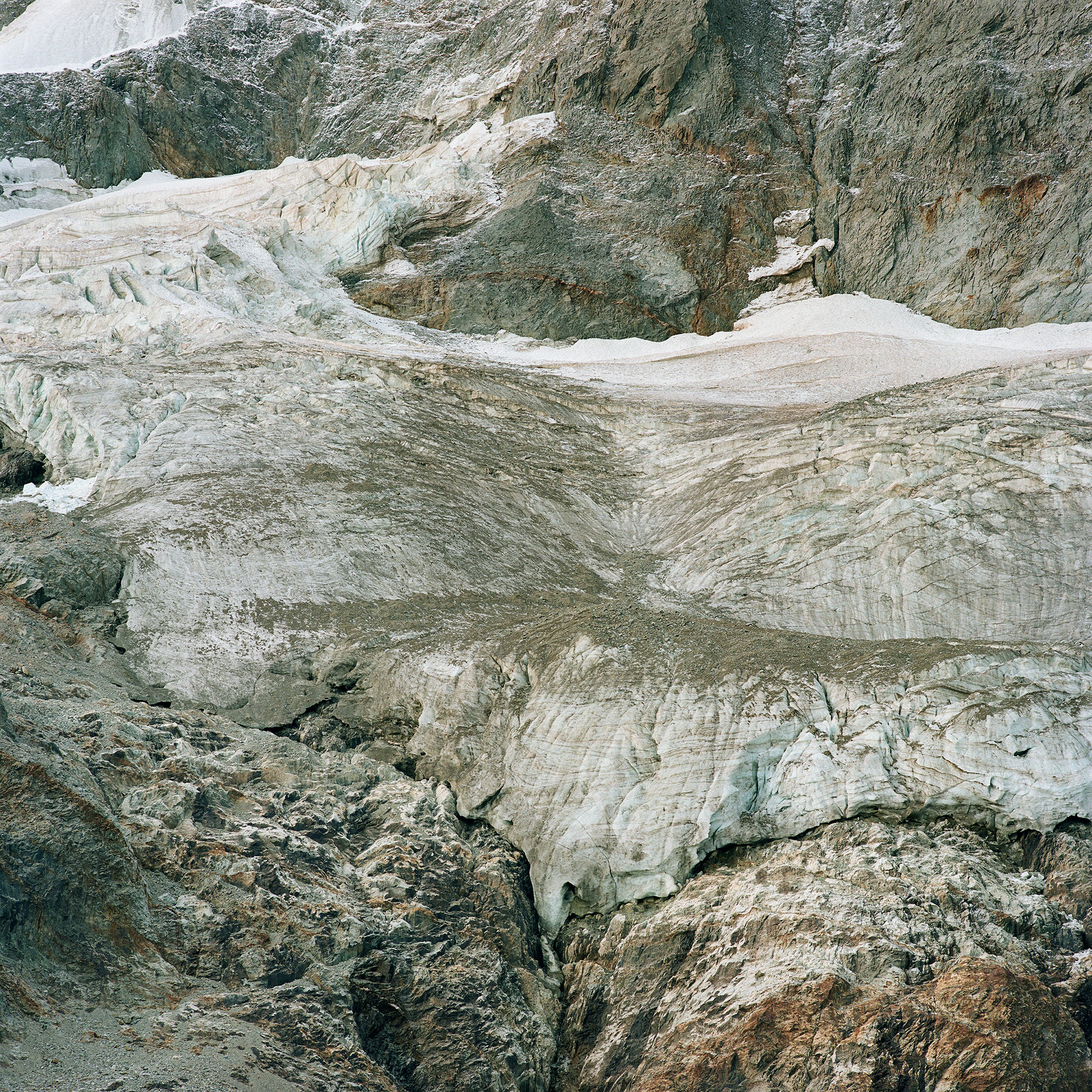 Le glacier du Râteau, dans le massif de la Meije à proximité de la Grave.