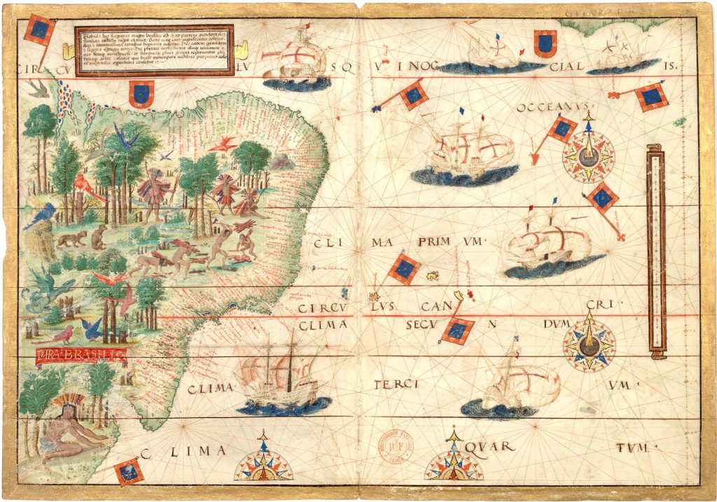 Carte réalisée par les conquistadors européens